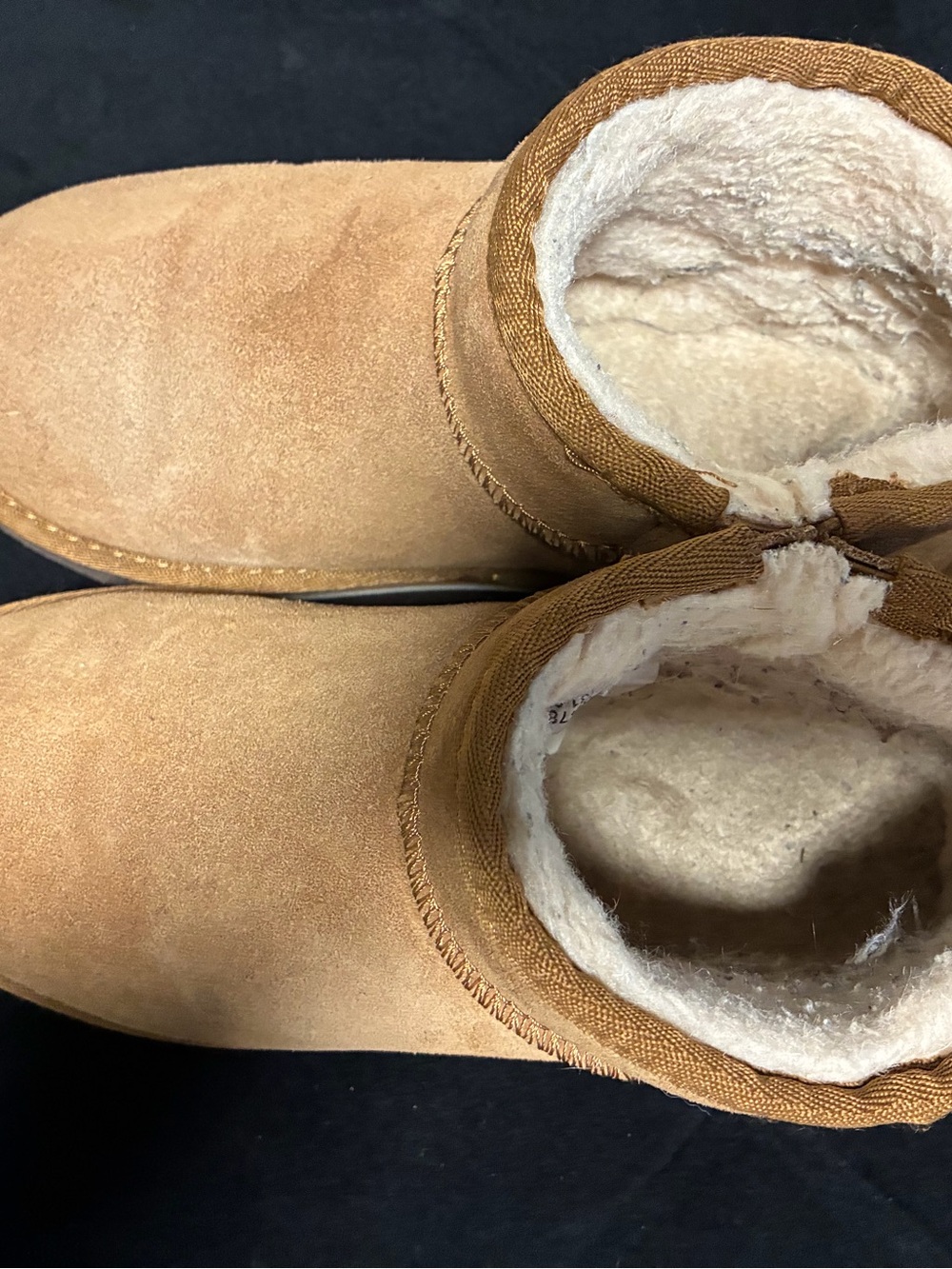 BearPaw Kids Chestnut Suede Shearling 4 - Picture 3 of 8
